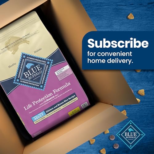 Blue Buffalo Life Protection Formula Adult Dry Dog Food, Helps Build and Maintain Strong Muscles, Made with Natural Ingredients, Chicken & Brown Rice Recipe, 30-lb. Bag